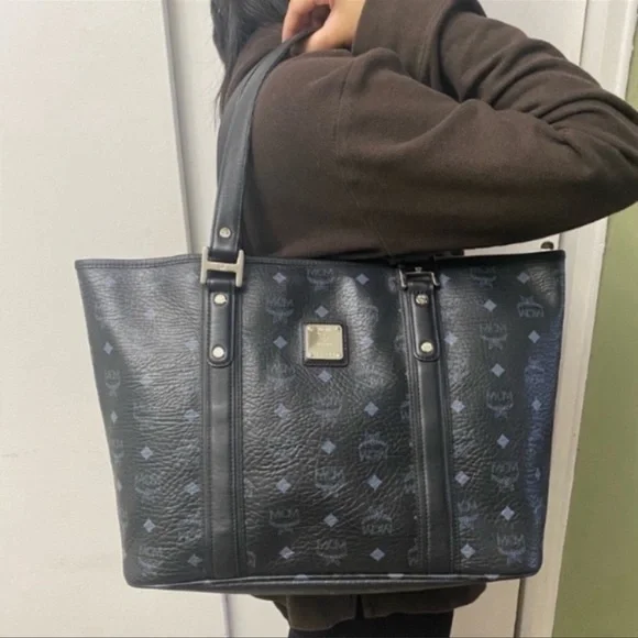 Authentic MCM Tote Black - Picture 2 of 14